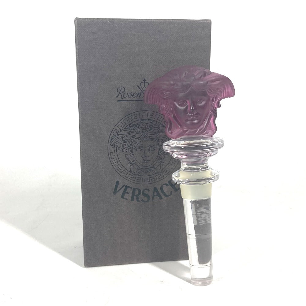 VERSACE ローゼンタール Rosenthal メデューサ ワインストッパー ボトルキャップ ボトルストッパー 食器 雑貨 陶器 ユニセックス パープル
