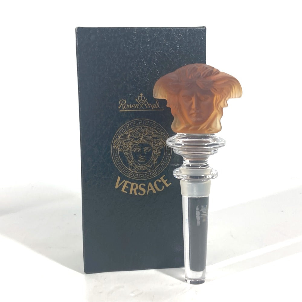 VERSACE ローゼンタール Rosenthal メデューサ ワインストッパー ボトルキャップ ボトルストッパー 食器 雑貨 陶器 ユニセックス オレンジ系