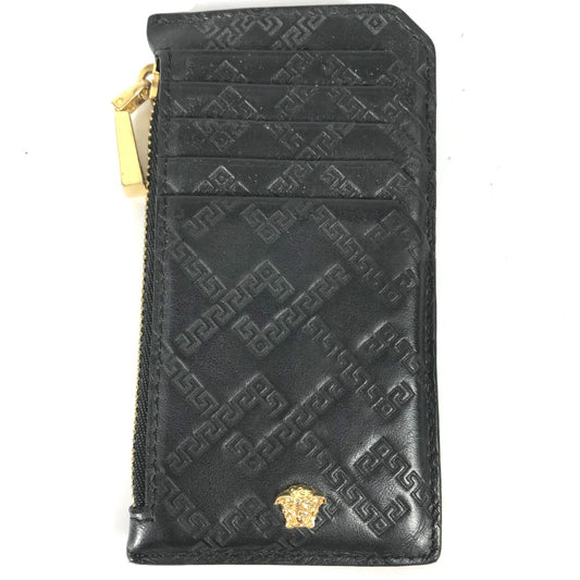 VERSACE 財布 小銭入れ メデューサ フラグメントケース コインケース レザー メンズ ブラック