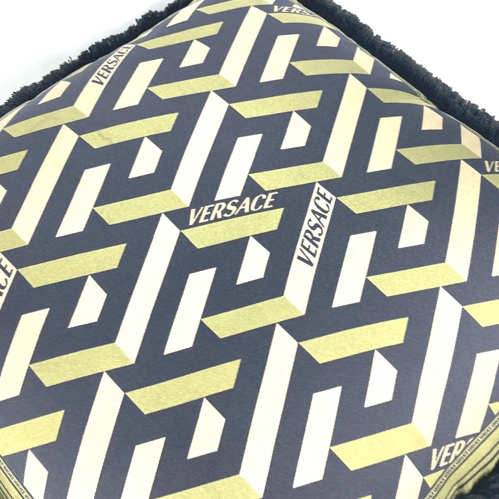 VERSACE メデューサ ロゴ ピロー 枕 インテリア クッション シルク ユニセックス ブルー - brandshop-reference