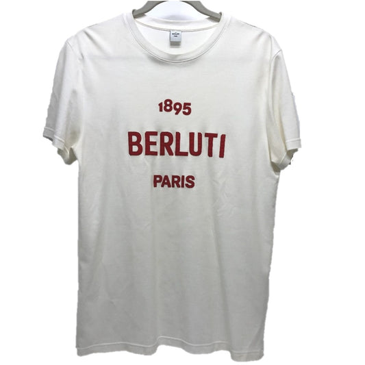 Berluti ロゴ 日本限定 トップス アパレル バイカラー 半袖 Tシャツ 半袖Tシャツ コットン レディース ホワイト