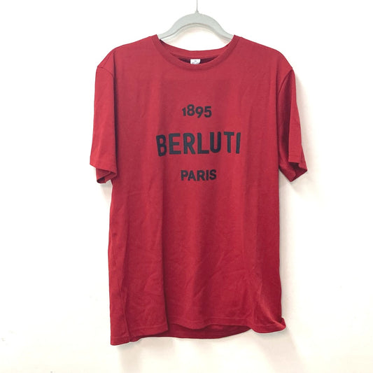 Berluti ロゴ アパレル トップス 半袖Tシャツ コットン メンズ レッド