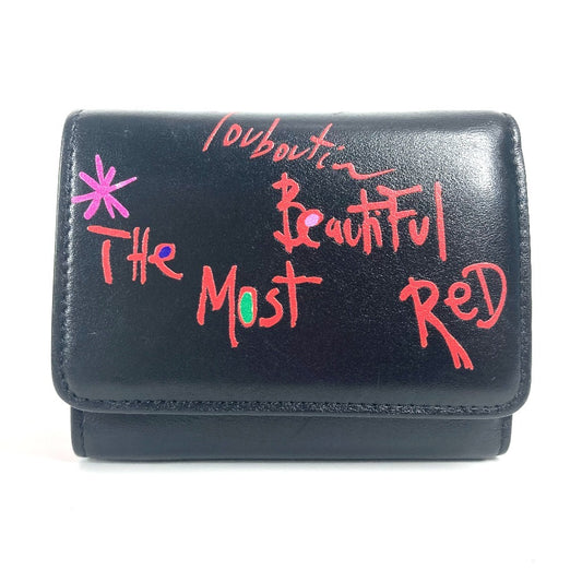 Christian Louboutin 1205105 ルビガガ コンパクトウォレット 3つ折り財布 レザー レディース ブラック