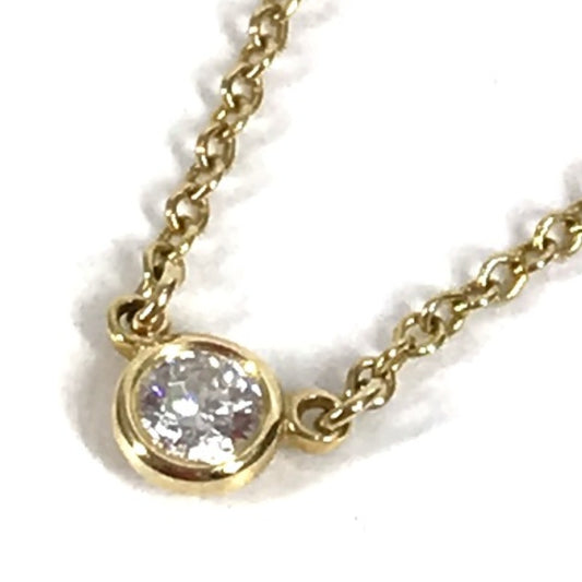 TIFFANY&Co. Accessories Jewelry 1PD By the Yard Necklace Diamond Chain Necklace YG750 Women's Gold