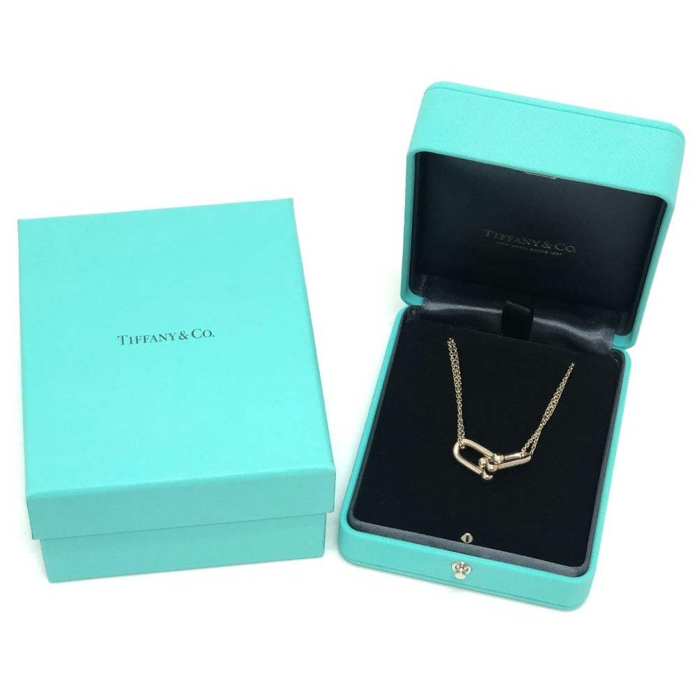 TIFFANY & Co. SV925 Hardware Double Link Pendant Necklace for Women, Silver