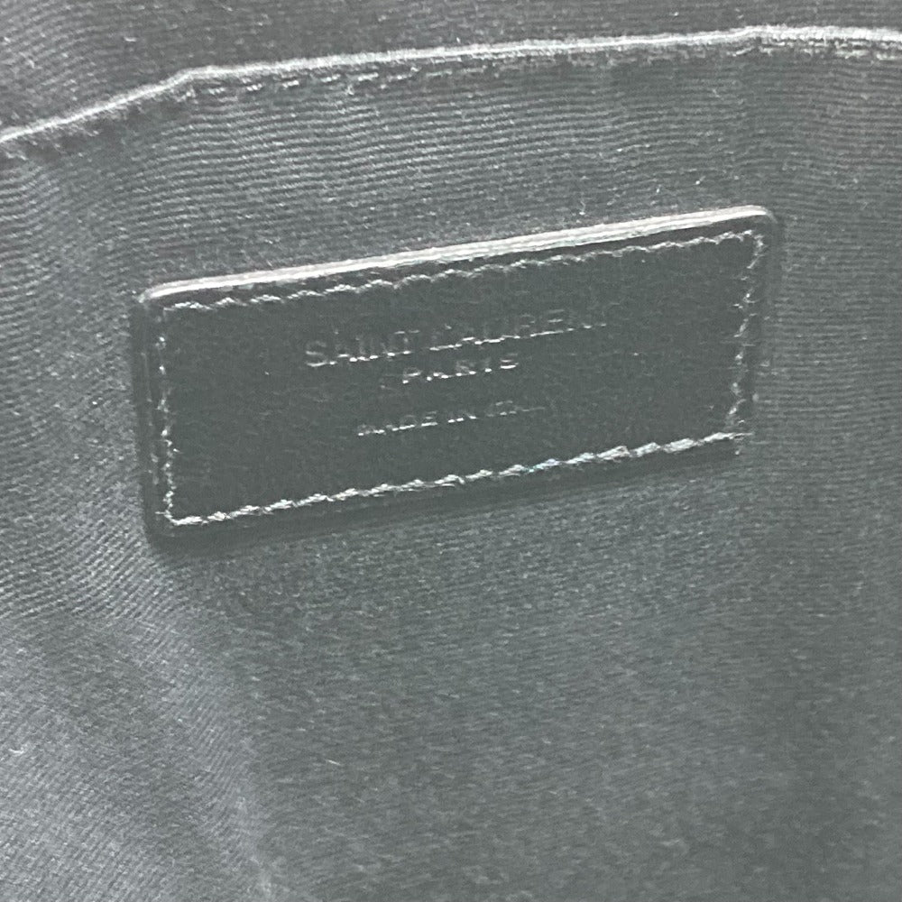 SAINT LAURENT PARIS 397294 ポーチ クラシック サンローラン ミニジップ タブレットスリーブ カバン クラッチバッグ レザー メンズ ダークネイビー