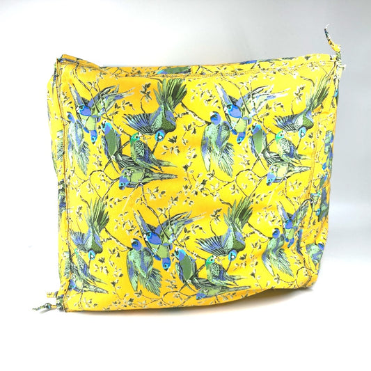 LOEWE Paula's Ibiza Bird Print Big Pillow, Not for Sale, Interior Decor, Novelty Cushion, Canvas, Unisex, Yellow