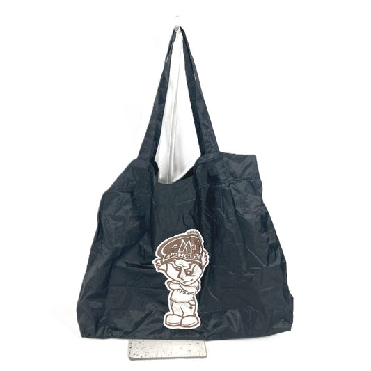 MONCLER ロゴ ショルダーバッグ カバン トートバッグ エコバッグ ハンドバッグ ナイロン ユニセックス ブラック