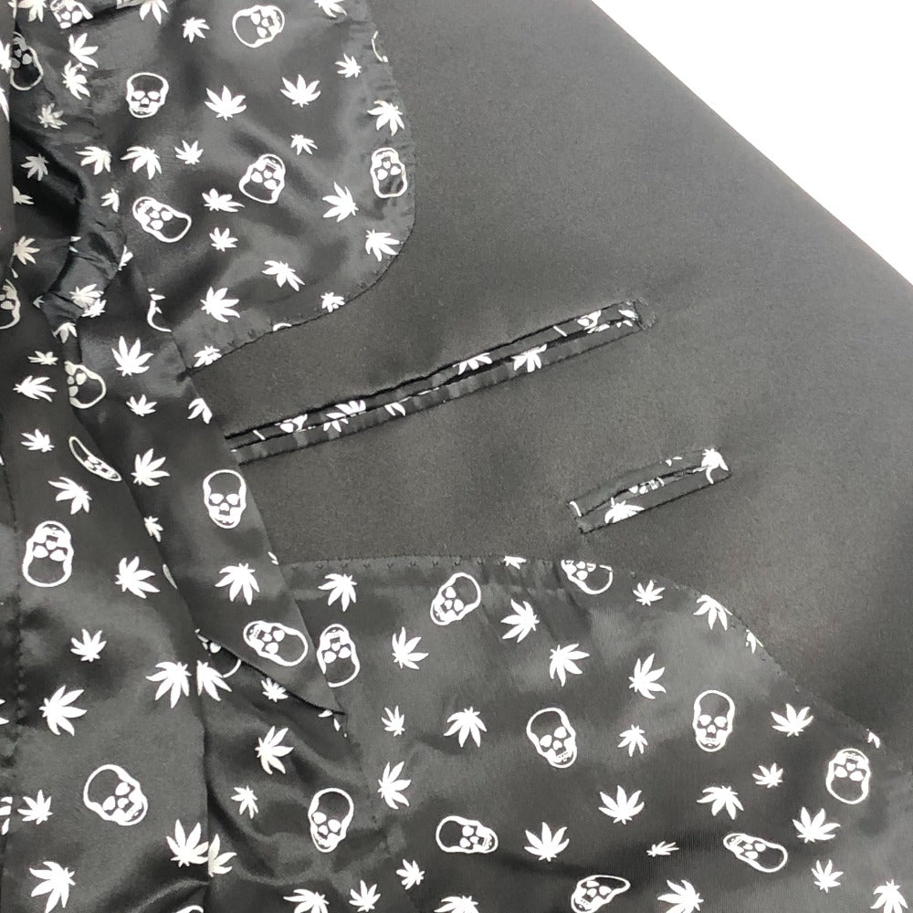 Lucien Pellat-Finet Men's Black Skull Print Tailored Jacket
