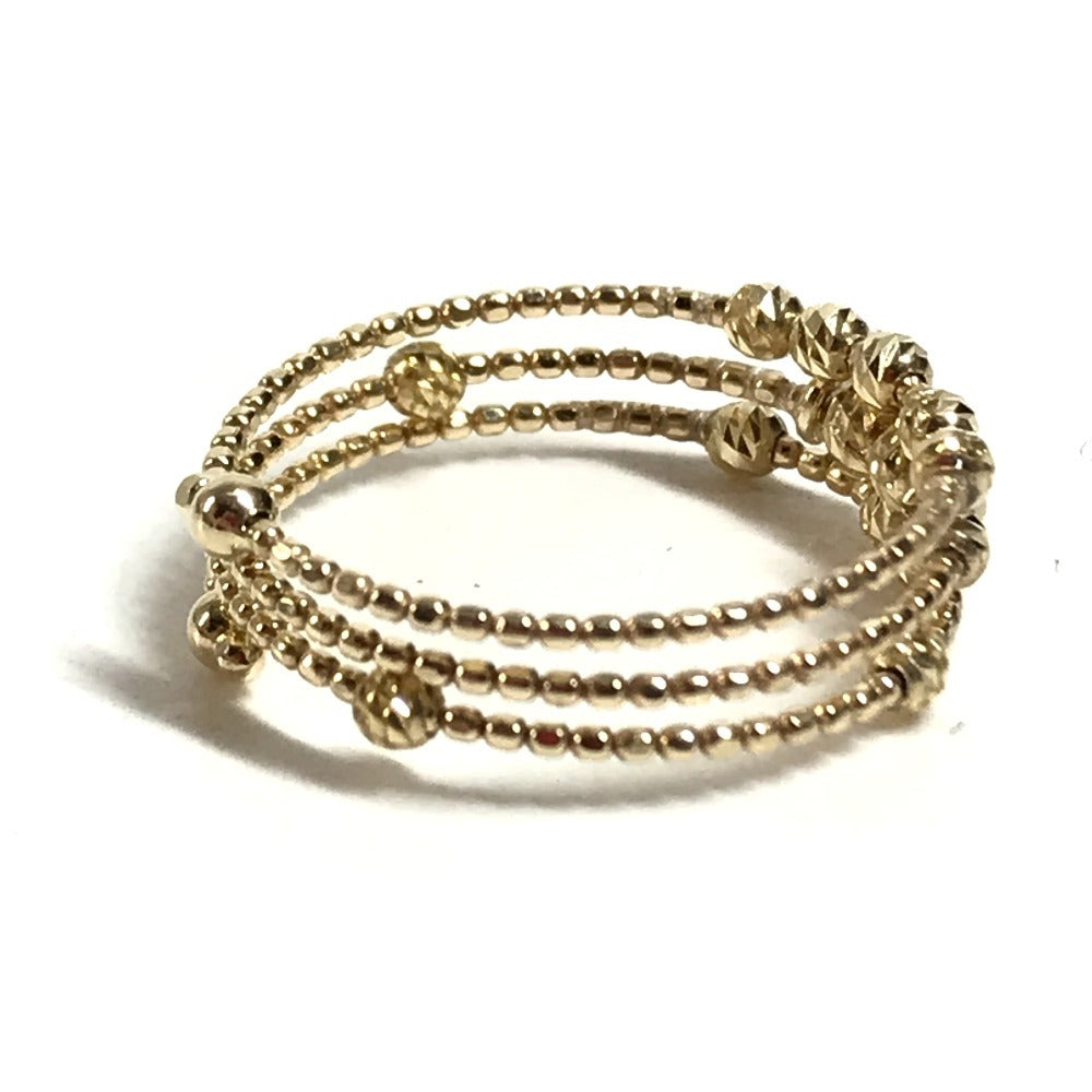 Vendome Aoyama Gold K18 18K K10YG Eclat Lace Wire Accessory Jewelry Ring K10YG Gold Used