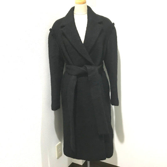 LE CIEL BLEU 18A69615 アウター ロングコート ウール レディース ブラック