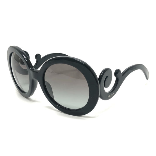PRADA SPR 27N-A ミニマル バロックシリーズ アイウェア 小物 ラウンド グラデーション サングラス プラスチック レディース ブラック