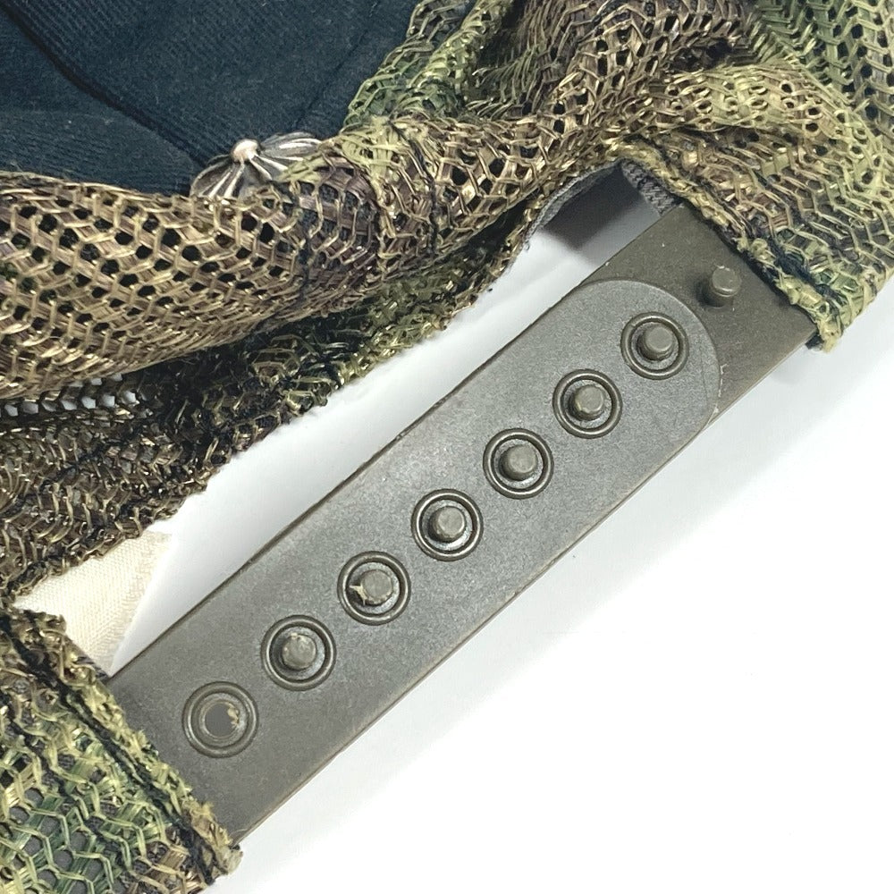 CHROME HEARTS ロゴ 迷彩 カモフラ メッシュ 帽子 キャップ帽 ベースボール キャップ コットン メンズ グリーン