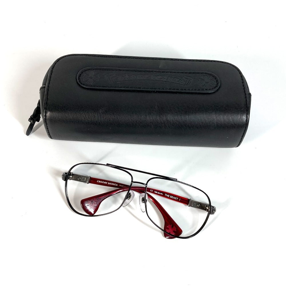CHROME HEARTS THE BEAST1 Eyeglasses, Plastic, Unisex, Black