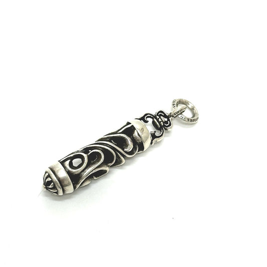 CHROME HEARTS Roller Old Pendant Old Engraved Pendant top SV925 Silver Used