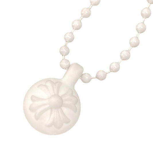 CHROME HEARTS Crossball Logo Chain Necklace Accessory Necklace Rubber Unisex White White