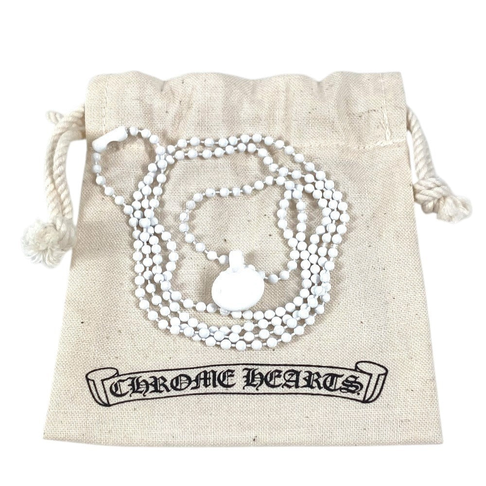 CHROME HEARTS Crossball Logo Chain Necklace Accessory Necklace Rubber Unisex White White