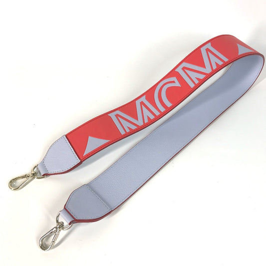 MCM ロゴ ショルダーストラップ レザー レディース レッド