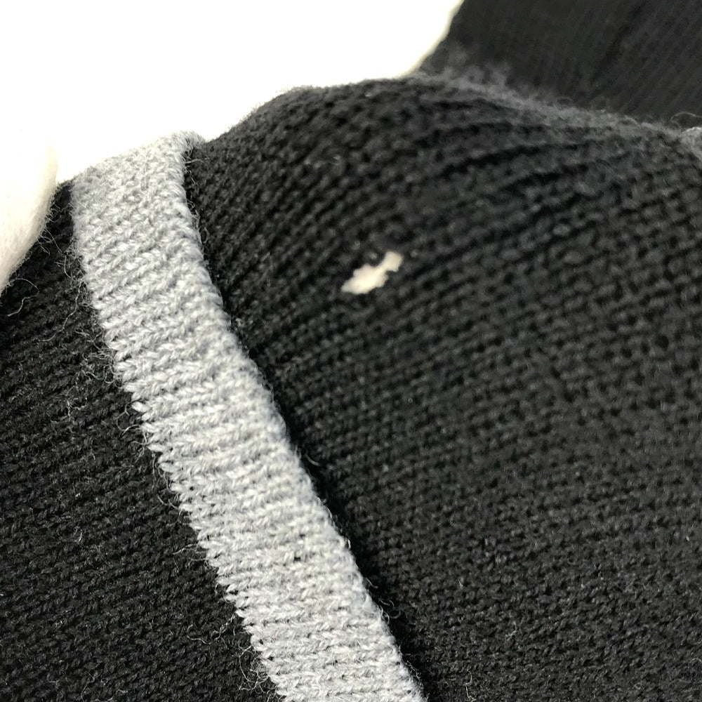 LOUIS VUITTON M73470 Gon Mai Monogram Eclipse Wool Gloves, Men's, Black