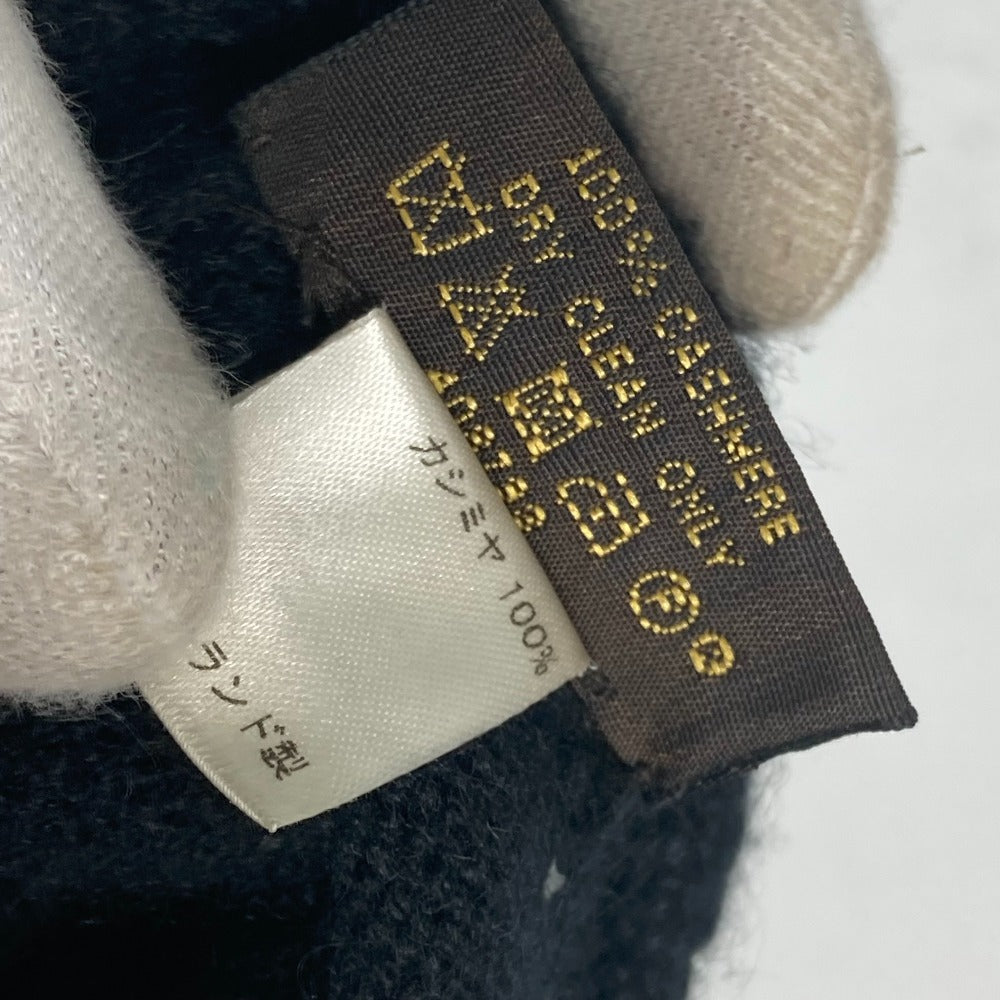 LOUIS VUITTON M72682 レザーパッチ 革タグ ゴンヘルシンキ ダミエ グローブ 手袋 カシミヤ メンズ ブラック - brandshop-reference
