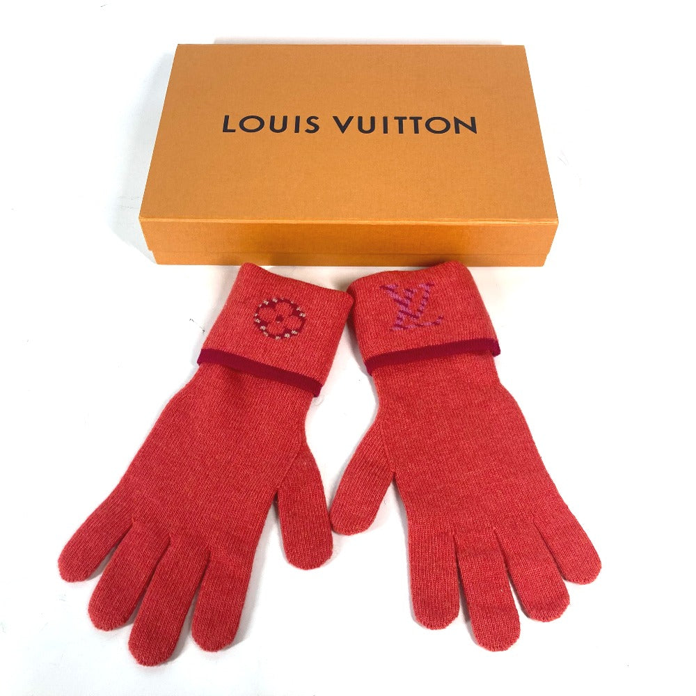 LOUIS VUITTON M70838 ゴン ポップ モノグラム グローブ グローブ アクセサリー 手袋 ウール/カシミヤ レディース ピンク - brandshop-reference