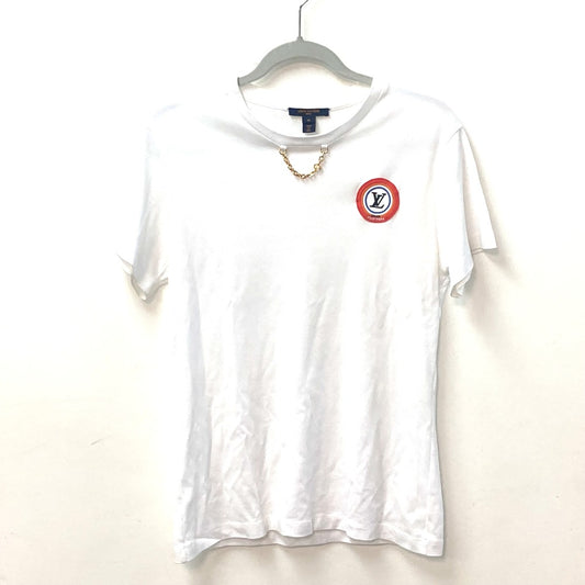 LOUIS VUITTON ワッペン レインボーパッチ アパレル トップス RW222W 半袖Tシャツ コットン レディース ホワイト