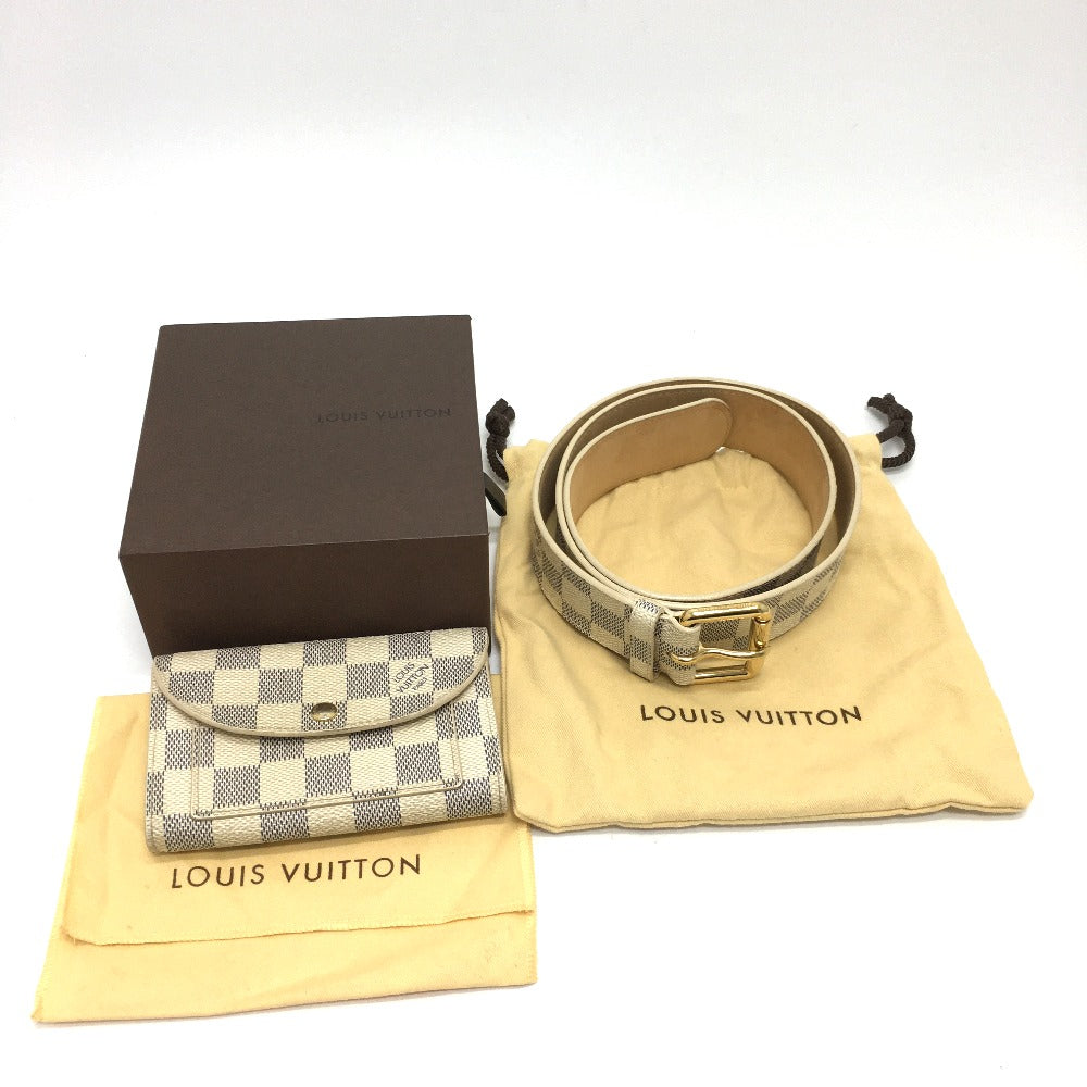LOUIS VUITTON M9835 Santur Pochette Solo Waist Bag in Damier Azur Canvas, Unisex, White