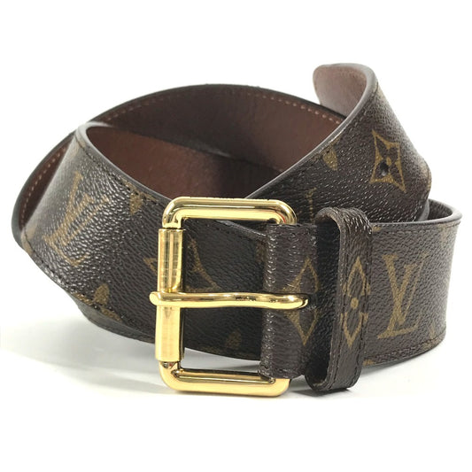 LOUIS VUITTON M9836V Monogram Ceinture Pochette Duo Belt only belt MonogramCanvas Brown Used