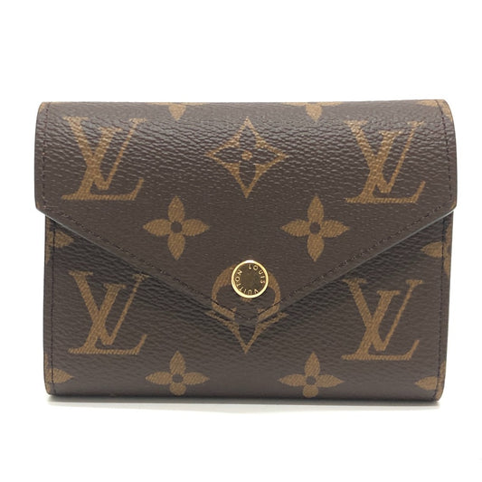 LOUIS VUITTON M62472 ポルトフォイユ・ヴィクトリーヌ 財布 ミニウォレット 3つ折り財布 モノグラムキャンバス レディース ブラウン