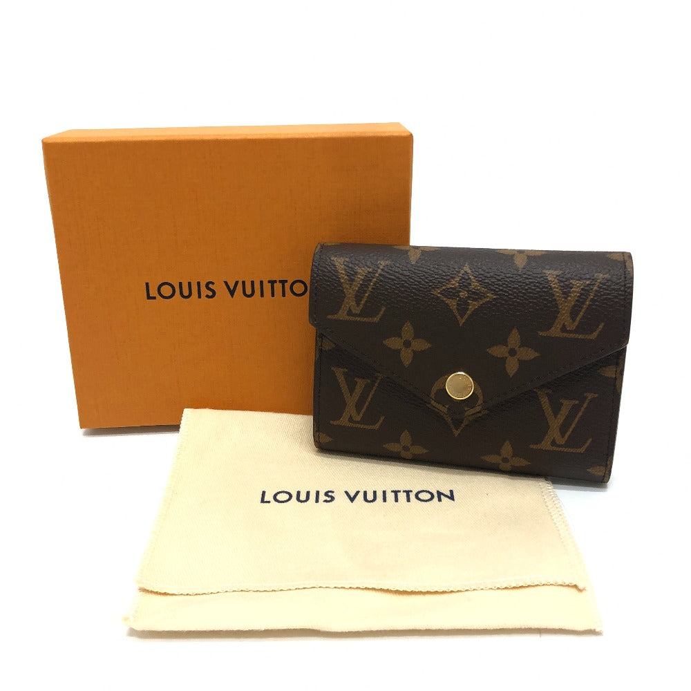 LOUIS VUITTON M62472 ポルトフォイユ・ヴィクトリーヌ 財布 ミニウォレット 3つ折り財布 モノグラムキャンバス レディース ブラウン