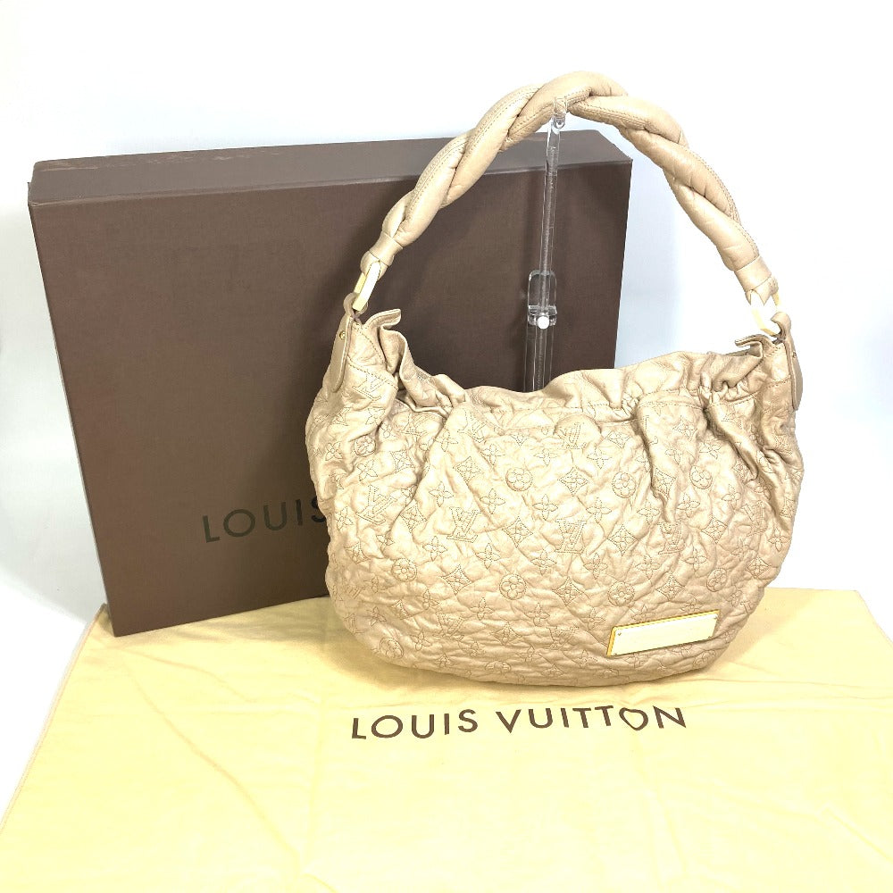 LOUIS VUITTON M95423 Monogram Olympe Nimbus GM Shoulder Bag in Ecru Beige Leather