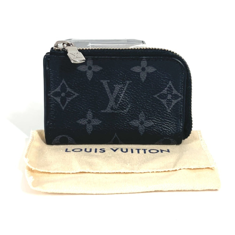 LOUIS VUITTON M63536 モノグラムエクリプス ポルトモネ ジュール 財布 小銭入れ L字ファスナー コインケース モノグラムエクリプスキャンバス ユニセックス ブラック