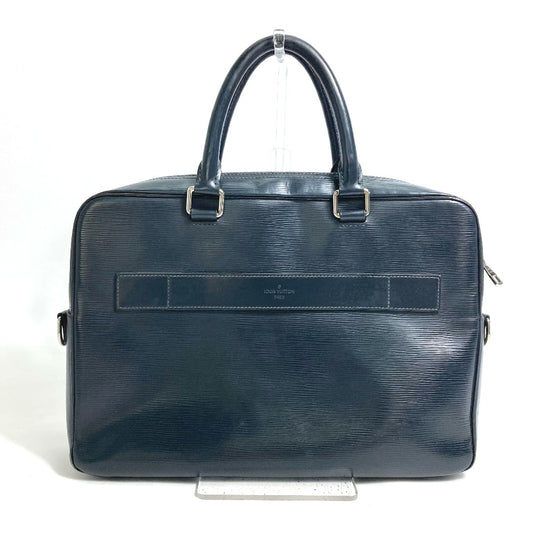 LOUIS VUITTON M54092 エピ ポルト ドキュマン ビジネス カバン ハンドバッグ トートバッグ ビジネスバッグ エピレザー メンズ ブルーニュイ ネイビー