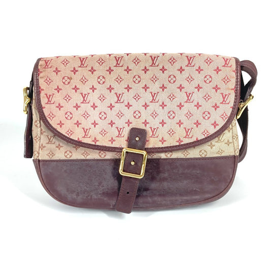 LOUIS VUITTON M92171 モノグラムミニ ベランジェール フラップ カバン 斜め掛け ポシェット ショルダーバッグ モノグラムミニキャンバス レディース チェリー レッド