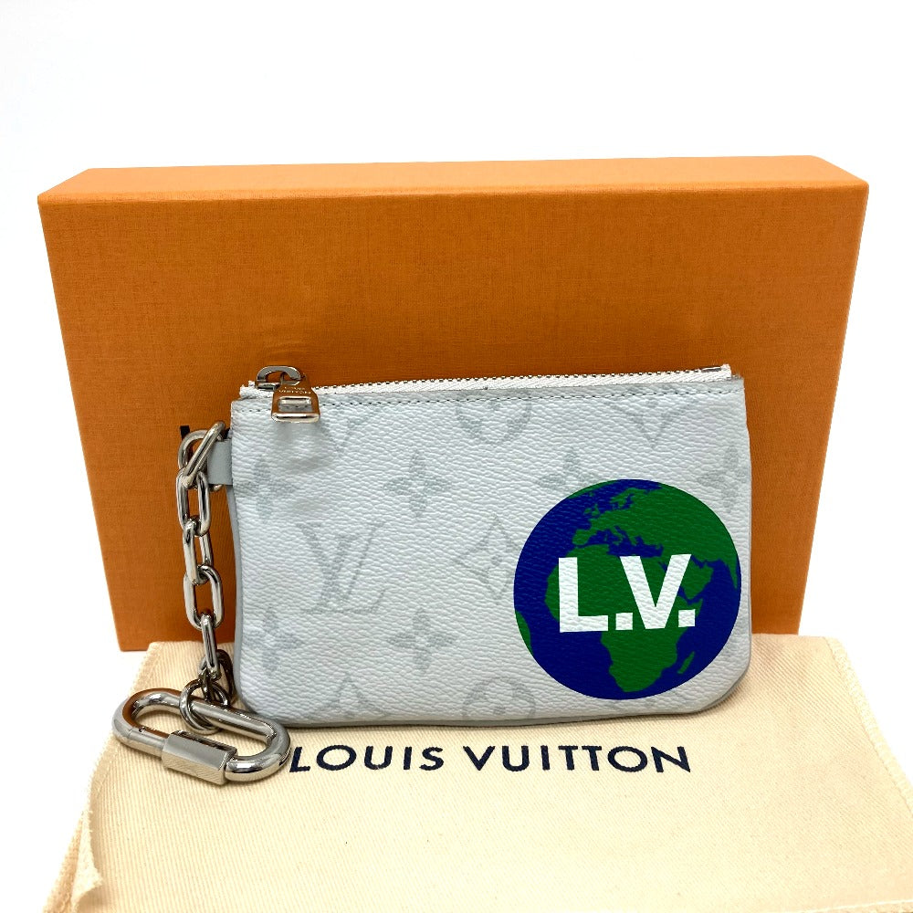 LOUIS VUITTON M67809 Zipped Pouch PM Coin Purse Wallet Monogram Canvas Unisex White