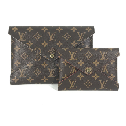LOUIS VUITTON M62034 モノグラム ポシェットキリガミ 大中のみ ポーチ カバン クラッチバッグ モノグラムキャンバス レディース ブラウン
