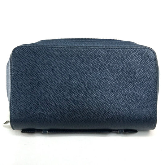 LOUIS VUITTON M42098 タイガ ジッピーXL カバン クラッチバッグ ハンドル付き 長財布 タイガレザー メンズ オセアン ブルー系