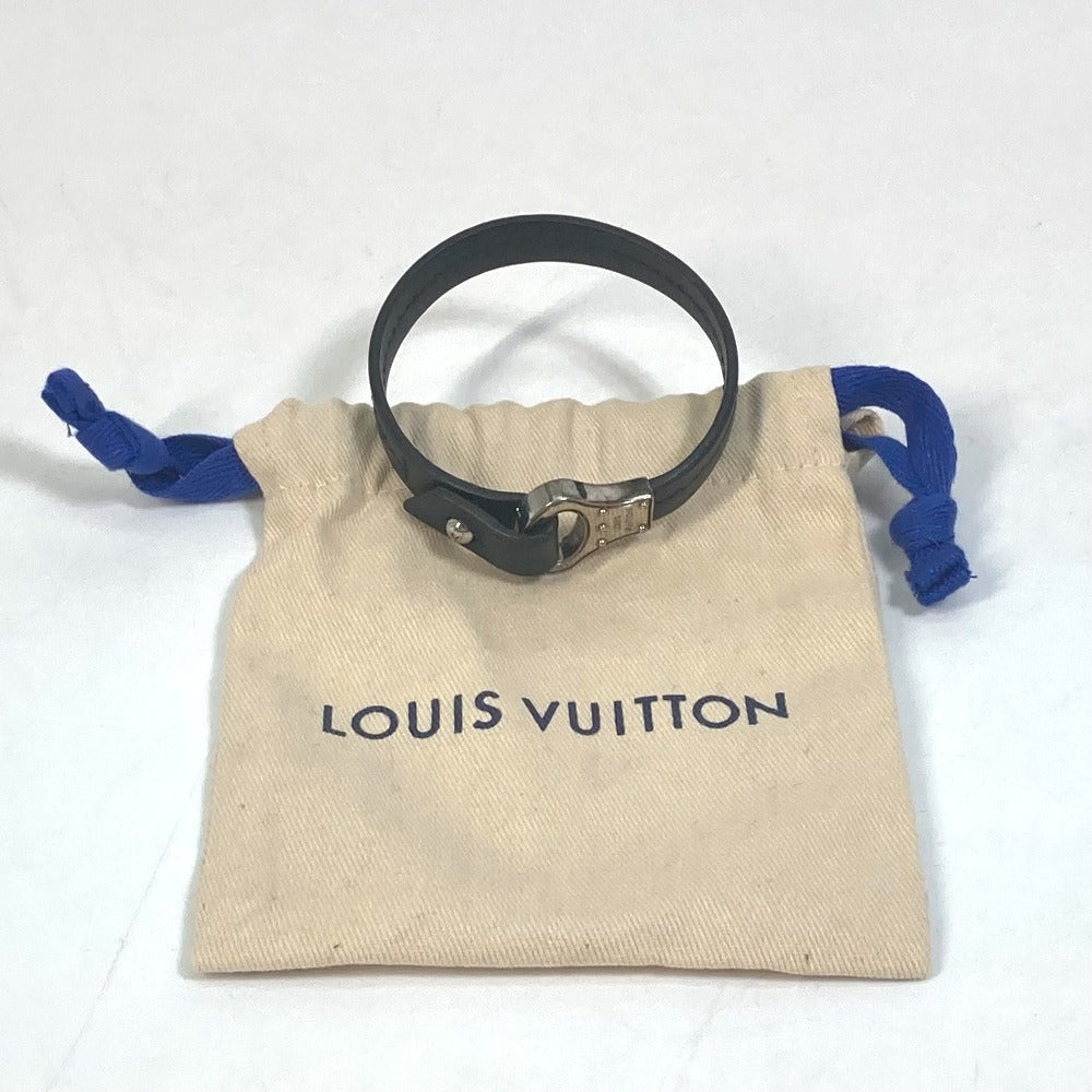 LOUIS VUITTON M6290 Accessories Bracelet Archive Bangle Bracelet Leather Men's Black
