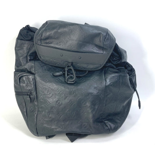 LOUIS VUITTON M43680 モノグラムシャドウ ディスカバリー バックパック カバン リュックサック レザー メンズ ブラック