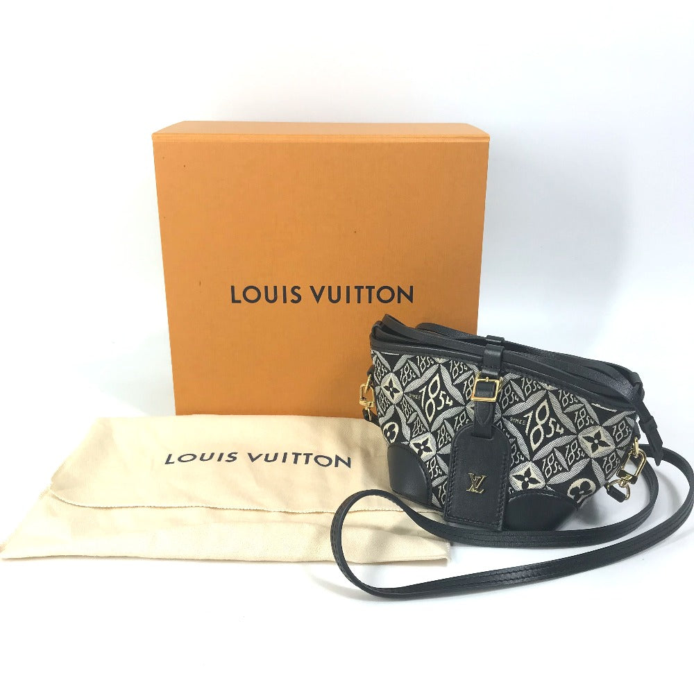 LOUIS VUITTON M69973 Monogram SINCE1854 Noe Purse 2-Way Drawstring Pochette Shoulder Bag Jacquard Women's Noir Black