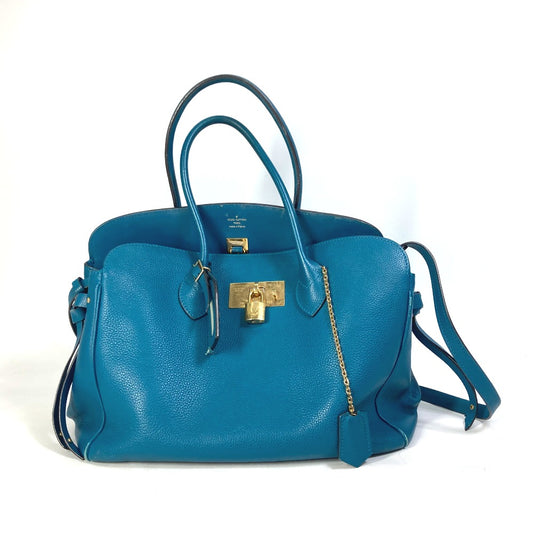 LOUIS VUITTON M55023 ハンドバッグ カバン トートバッグ ミラMM 2WAY 斜め掛け ショルダーバッグ レザー レディース コルヴェール ブルー