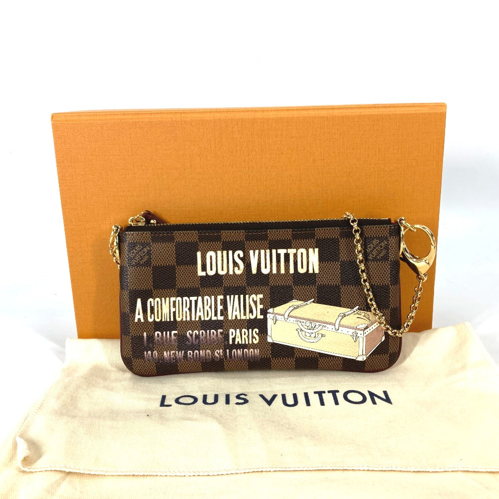 LOUIS VUITTON N63091 Damier Pochette Milla MM Accessory Pouch Bag Shoulder Bag Chain Bag Damier Canvas Women's Brown
