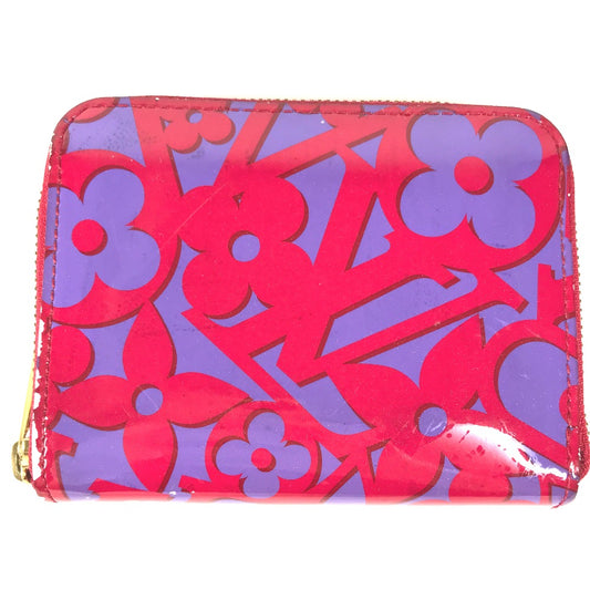 LOUIS VUITTON M90130 2014バレンタイン スイート・モノグラム ジッピーコインパース 財布 小銭入れ ヴェルニ コインケース パテントレザー レディース ローズアンディアン パープル