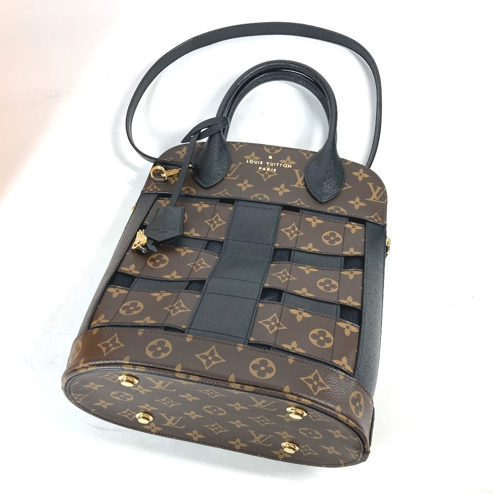 LOUIS VUITTON M44111 モノグラム トレサージュ・トート カバン ショルダーバッグ 肩掛け 2WAY トートバッグ モノグラムキャンバス レディース ブラウン