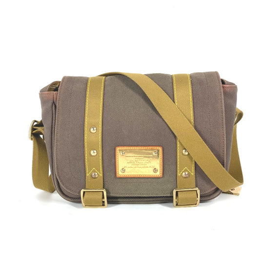 LOUIS VUITTON M40080 アンティアグア ブサスPM ブサス PM 斜め掛け カバン メッセンジャーバッグ ショルダーバッグ キャンバス レディース ブラン ブラウン