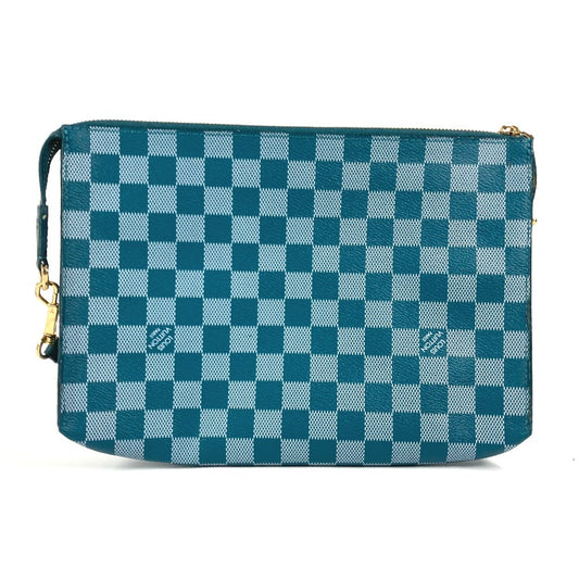 LOUIS VUITTON N41310 ダミエカラー モジュール 2WAYバッグ クラッチバッグ カバン セカンドバッグ ショルダーバッグ PVC/レザー ユニセックス シアン グリーン