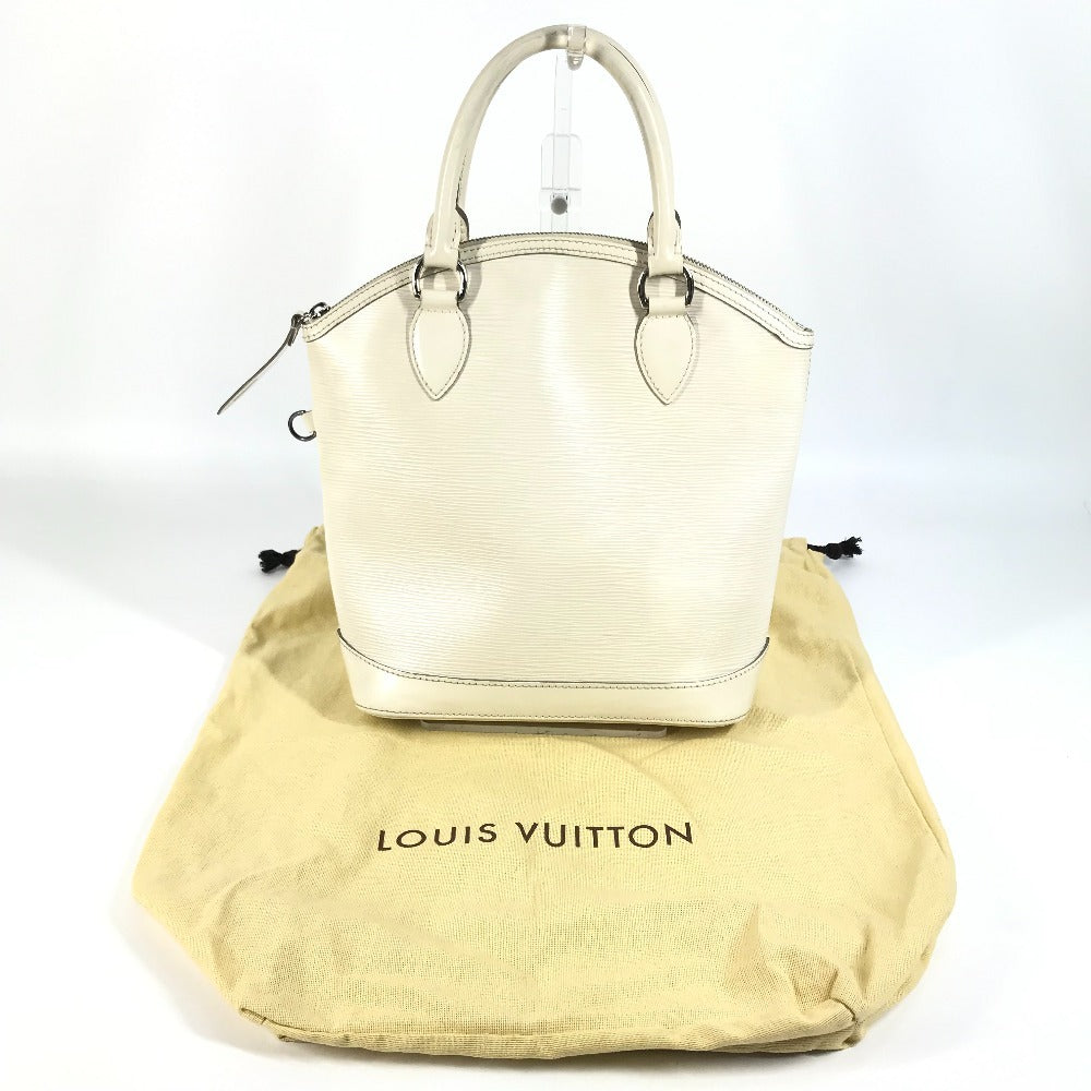 LOUIS VUITTON M4229J Epi Lockit PM Tote Bag, Handbag, Epi Leather, Women's, Ivory, White
