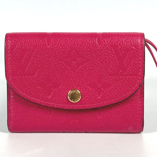 LOUIS VUITTON M81521 モノグラムアンプラント ポルトモネ・ロザリ コンパクトウォレット 2つ折り財布 モノグラムアンプラントレザー レディース ローズポンディシェリ ピンク