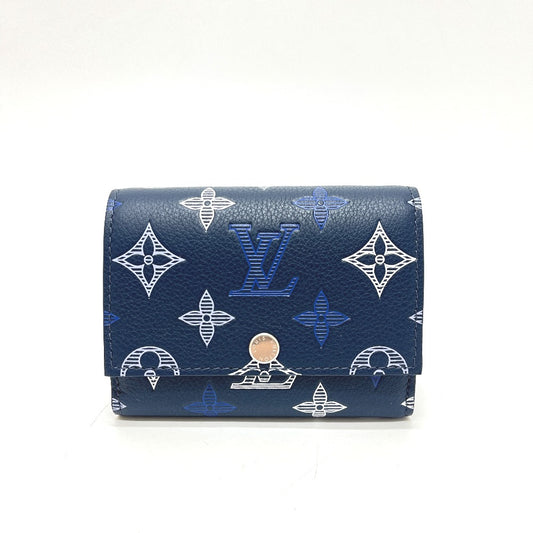 LOUIS VUITTON M29130 ヴィクター・ウォレット 短財布 ウォレット 財布 3つ折り財布 モノグラムシャドウレザー ユニセックス ネイビーブルー ネイビー