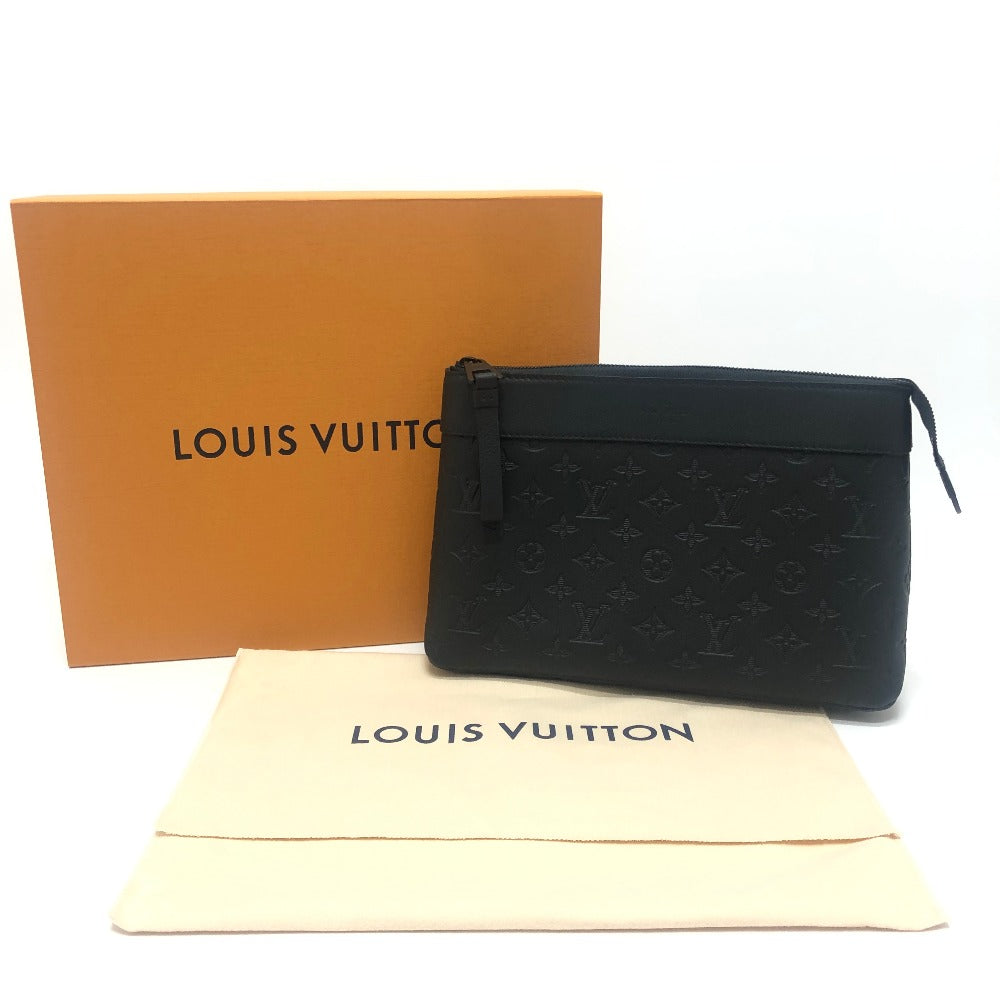 LOUIS VUITTON M82545 ポシェット・ヴォワヤージュ スープル カバン クラッチ セカンドバッグ メンズ ブラック